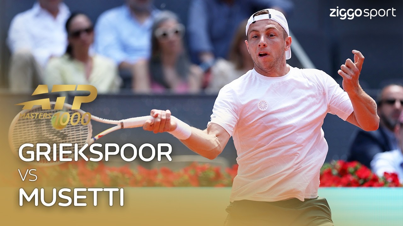 HEERLIJKE WEDSTRIJD TUSSEN GRIEKSPOOR EN MUSETTI! 🔥 | Griekspoor - Musetti | ATP 1000 Madrid 2026