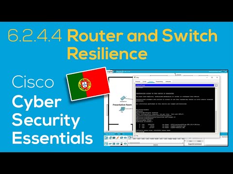🇵🇹 Cisco Cybersecurity Essentials 6.2.4.4 Router and Switch Resilience | Packet Tracer em Português