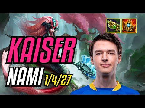 KAISER - NAMI vs LEE SIN JUNGLE - EUW CHALLENGER - PATCH 11.8
