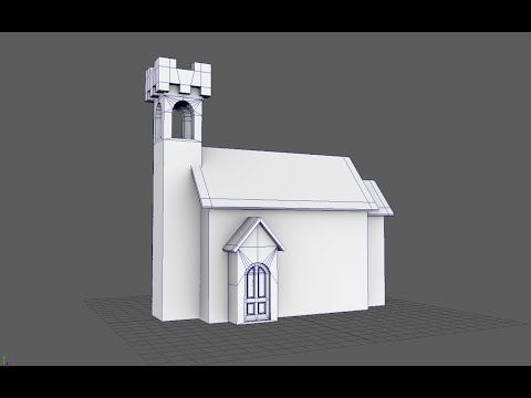 Autodesk Maya 2020 Architectural Composition Beginner tutorial 8: Side Entrance