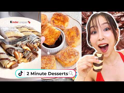 Trying 2 Minute Dessert Recipes ⏱️