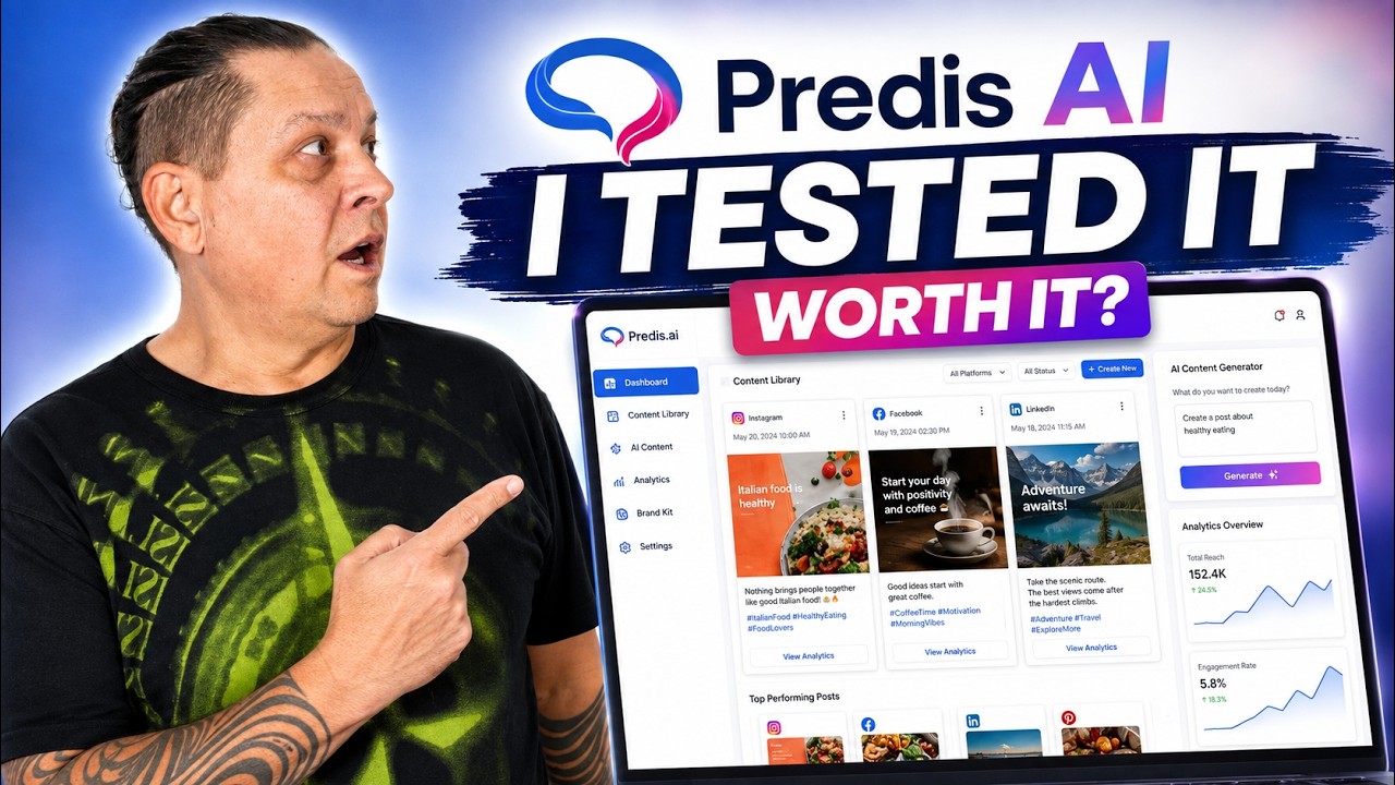 Predis.ai Review: Can AI Create ALL Your Brand Content? video thumbnail