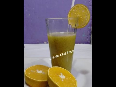 Bebidas, JUGO DIURETICO, Receta # 177, naranja y kiwi