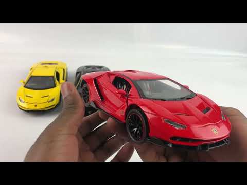 Металлическая машинка Che Zhi 1:24 «Lamborghini Centenario LP770-4» CZ25A, 21 см. инерционная, свет, звук / Микс