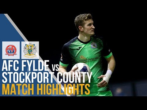 AFC Fylde Vs Stockport County - Match Highlights - 28.12.2019