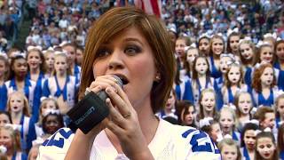(HD) Kelly Clarkson Star Spangled Banner live 2006 Dallas NFL