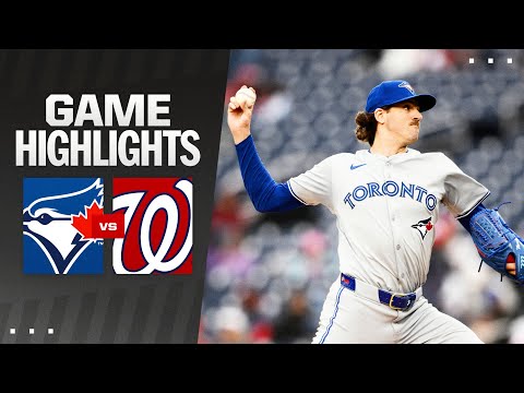 Blue Jays vs. Nationals Game Highlights (5/4/24) | MLB Highlights