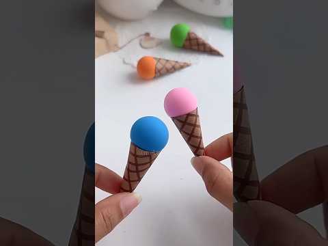 Miniature icecream craft idea @sharmincreativecorner #shorts #shortvideo #youtubeshorts #craft