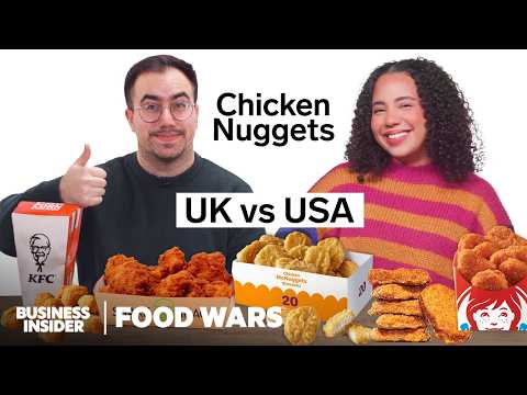 美國雞塊與英國雞塊 | 美食大戰 | Insider Food (US vs UK Chicken Nuggets | Food Wars | Insider Food)