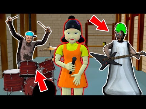 Granny and Grandpa vs Squid Game - rock band - funny horror school animation (p.48)