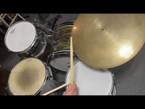 Ludwig No. 988 Downbeat Early 1965 - Oyster Black Pearl imagen 24