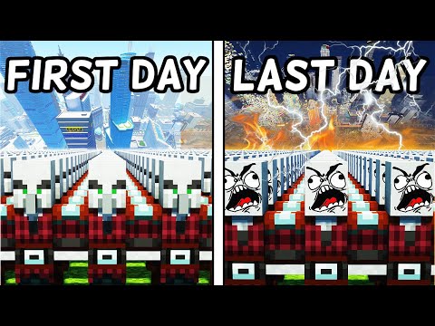 I Made 100 Pillagers Simulate a Non-Survivable Apocalypse in Minecraft