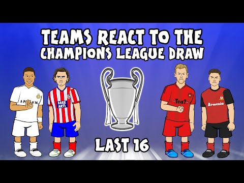 Champions League Last 16 Draw 2025 - Teams React🏆