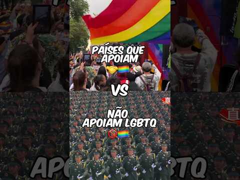 Países que Apóiam vs Não Apóiam LGBT #shorts