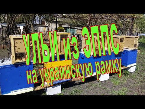 Улей из ППС на украинскую, узко-высокую рамку!
