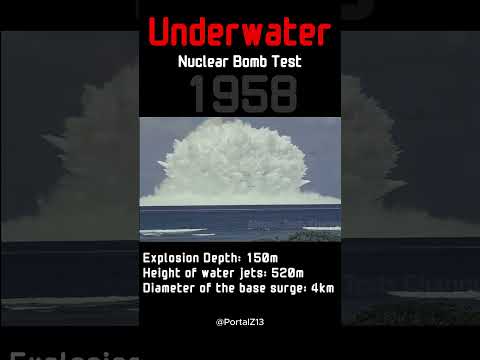 Underwater Nuclear Bomb Test. Tsunami Boom 😱🌊 #nuclear #bomb #military #explosion