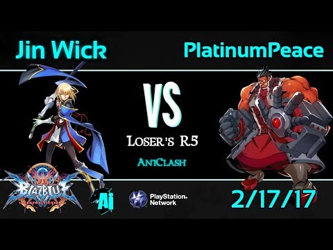 AniClash 60 - Jin Wick (Jin) vs. Platinum Peace (Tager) Loser's R5 - BBCF Blazblue CF