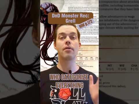 DnD Monster Rec: Grell #dnd #dungeonsanddragons #dnd5e #dmtips #tabletopgaming #dndtips #dndmonster