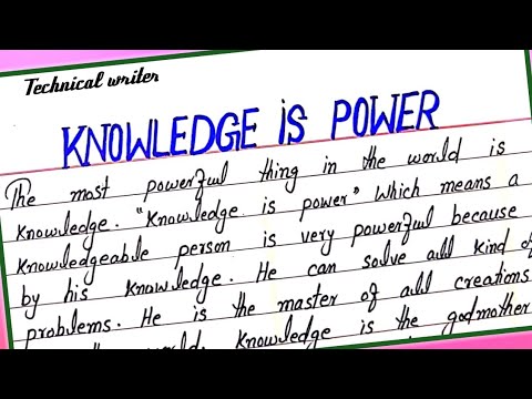 Essay on Knowledge is power || Write essay on Knowledge is power || Paragraph on Knowledge is power