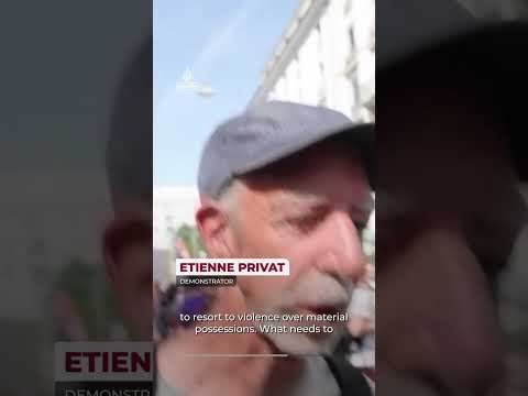 Violence erupts during anti-G7 protests in Geneva on eve of summit | AJ #shorts