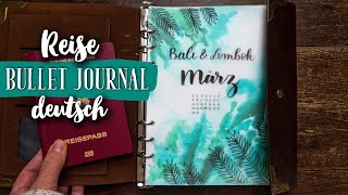 MÄRZ Bullet Journal Setup 2020 | 🌿 Bali Reisejournal