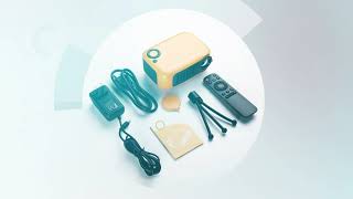 Children's Mini Portable Projector for Home & Office (White)