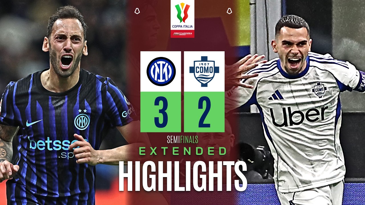 INTER-COMO 3-2 | EXTENDED HIGHLIGHTS | COPPA ITALIA FRECCIAROSSA 2025/26
