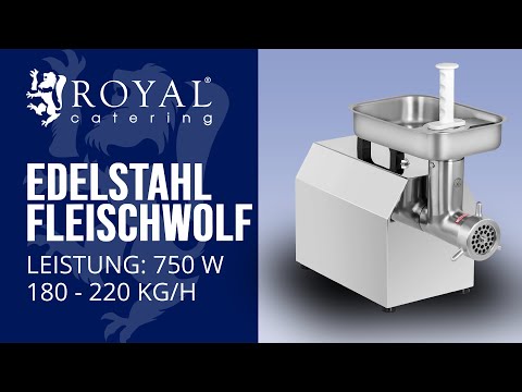Video - Edelstahl Fleischwolf - 220 kg/h