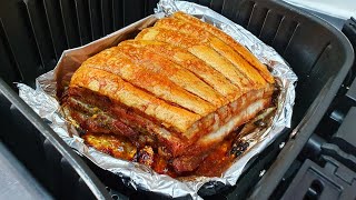 PANCETA DE PORCO À PURURUCA NA AIRFRYER