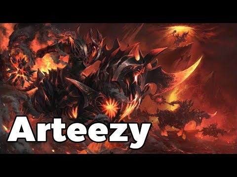 Arteezy Chaos Knight Carry Rank Match Gameplay