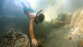 WATERFALL Snorkeling Tennessee - CRAZY $67 Underwater Camera!!!