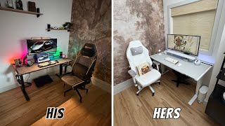 we turned one room into two perfect desk setups...
