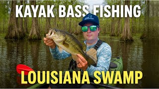 Kayak Bass Fishing a Swamp for Louisiana Giants! (Lost Footage)