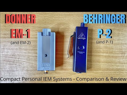 Behringer P2 & Donner EM1 - Compact Personal IEM Systems Comparison