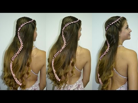 Peinado con Trenzas y Rizos para 15 años o Primera Comunion