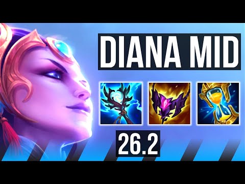 DIANA vs XERATH (MID) | Phase Rush, 40K damage | KR Master | 26.2