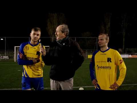 Latje trap bij FC Boshuizen vooraf aan de wedstrijd voor de Koetshuiscup (07-03-2017)