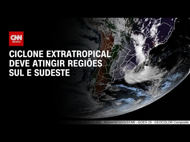 Previsão do Tempo: Ciclone extratropical deve atingir Sul e Sudeste | CNN NOVO DIA