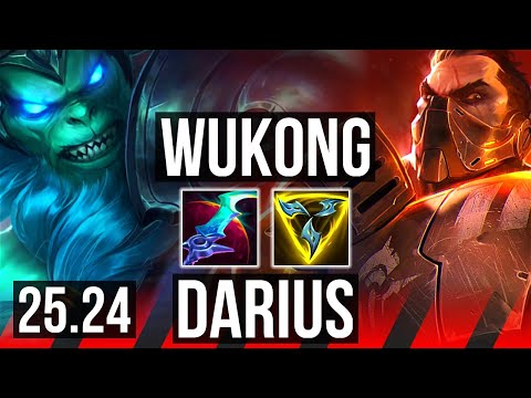 WUKONG vs DARIUS (TOP) | Good KDA: 7/1/3 | KR Master | 25.24