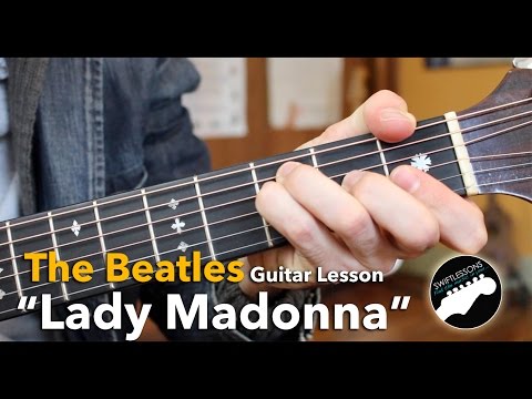 Watch Lady Madonna Beatles Acoustic Guitar Lesson on YouTube
