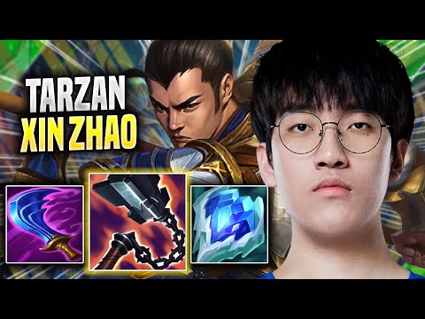 TARZAN DESTROYING WITH XIN ZHAO! - LNG Tarzan Plays Xin Zhao JUNGLE vs Karthus! | Season 2022
