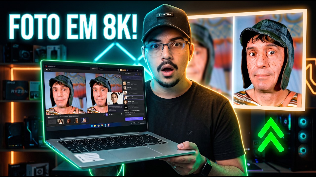Transforme Fotos Borradas em 8K com IA (HitPaw FotorPea)