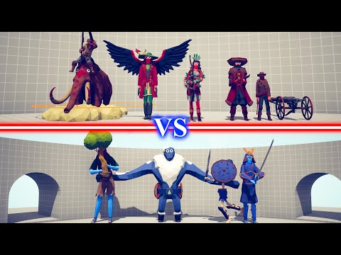 WILD WEST ADDON Team vs GIANTS Team - Totally Accurate Battle Simulator TABS