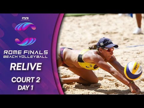 FIVB Beach Volleyball World Tour Finals 2019 | Court 2 - Day 1 | Rome