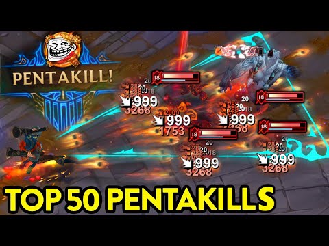 TOP 50 PENTAKILLS FUN LOL Montage 2025