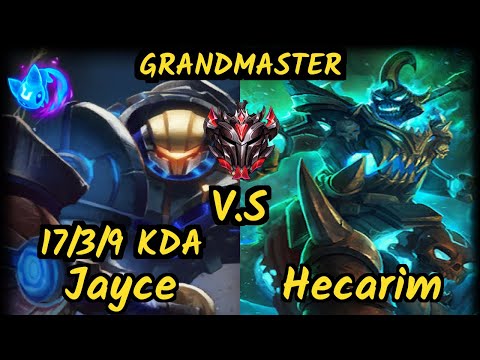 VGIA Milica (JAYCE) vs HECARIM - 17/3/9 KDA TOP GAMEPLAY - EUW Ranked GRANDMASTER v9.6