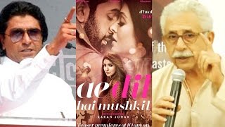 Naseeruddin Shah Slams MNS Over Karan Johar’s Ae Dil Hai Mushkil Controversy