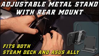 Steam Deck/Asus Ally: Inexpensive Adjustable Metal Stand (with extras!)