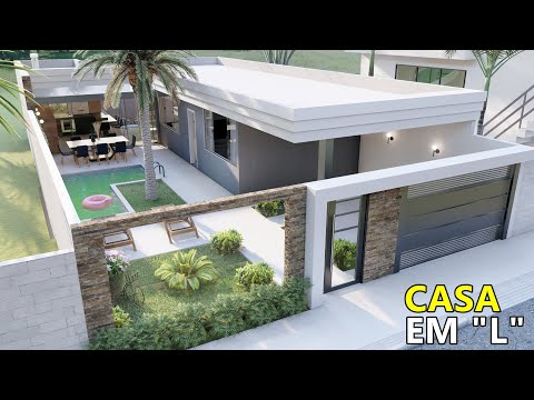 194 | Small L house | LAND 10X20 | Unique style.