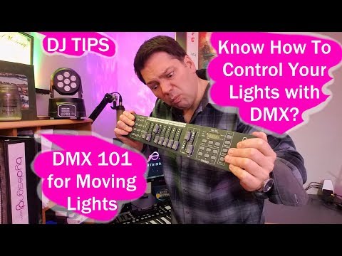 DMX for beginners, easy control for DJ lights